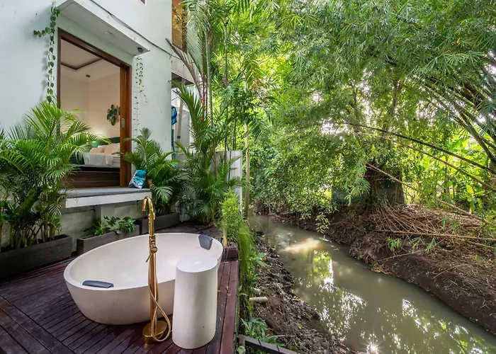 ヴィラ 3br Magic River With Rice Field, Jungle And River View *